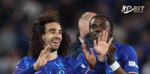 Marc Cucurella comemora gol pelo Chelsea – apostas esportivas com bônus na 813bet Brasil